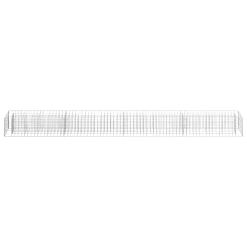 NNEVL Gabion Raised Bed Galvanised Steel 360x30x30 cm