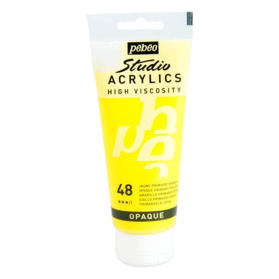 Pebeo Primary Yellow Studio Acrylic Paint 100ml