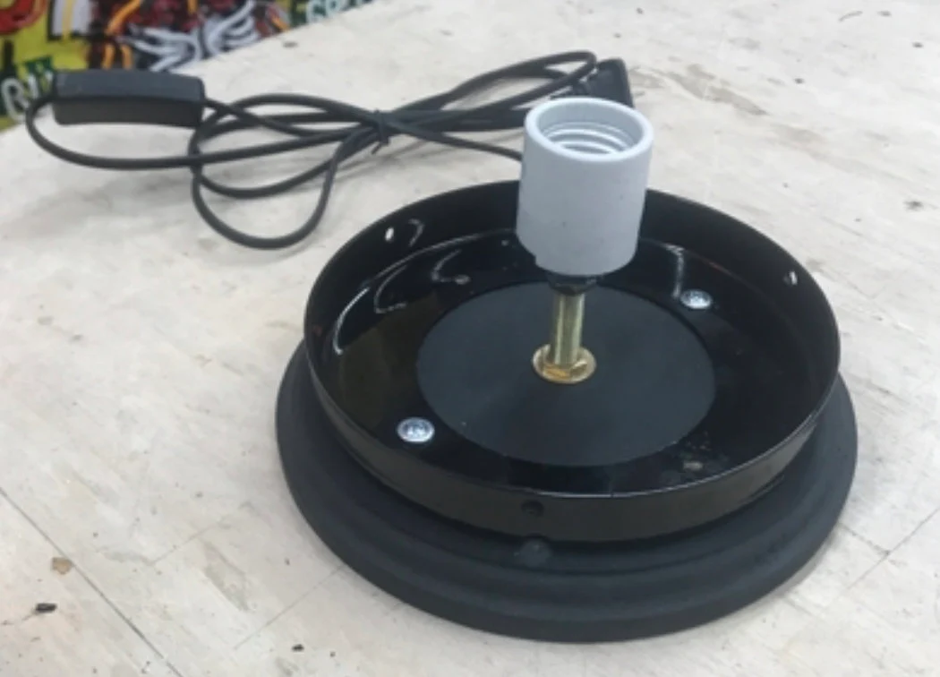 GLOBE LIGHT BASE, Light Base, Gas Pump Globe Light Base