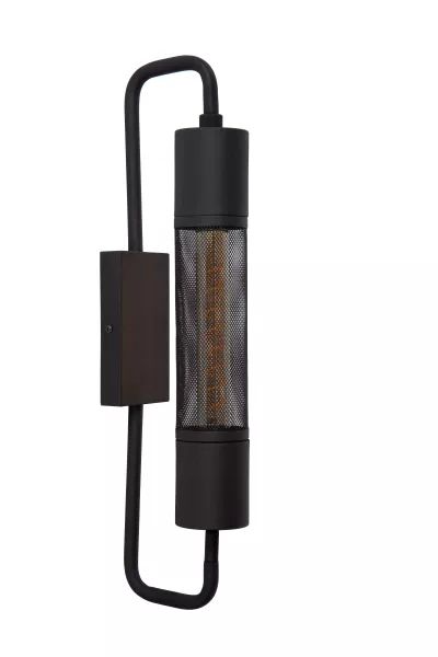 Kinkiet czarny CALIXT 1xE27x25W wym:51x8x8cm IP20 Lucide