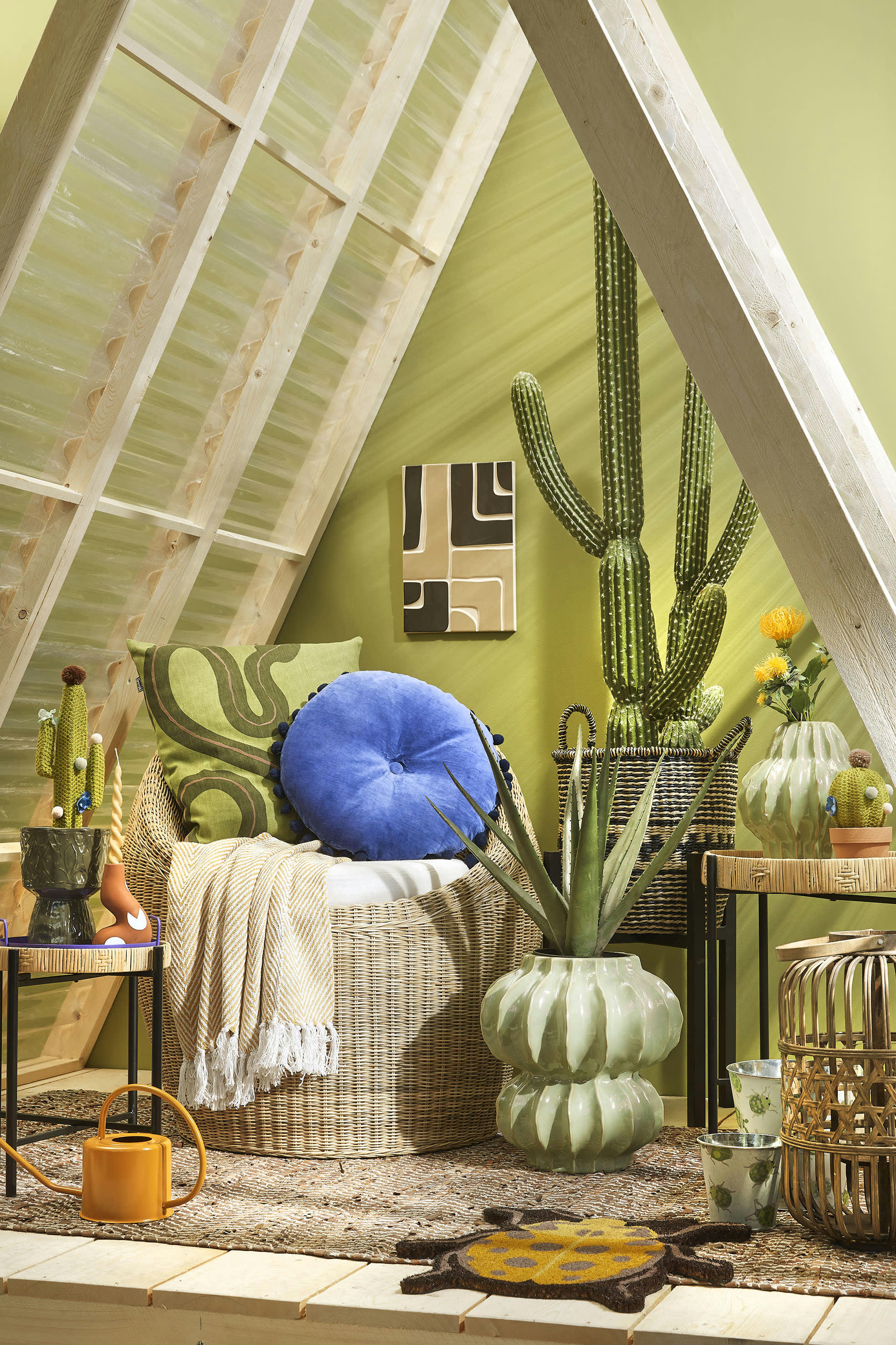 ALTEA - Vase en céramique vert clair H28