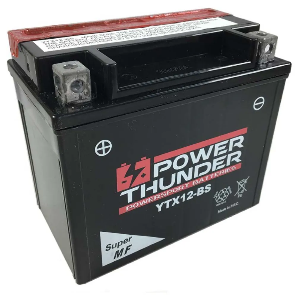 Power Thunder CTX12-BS AGM battery