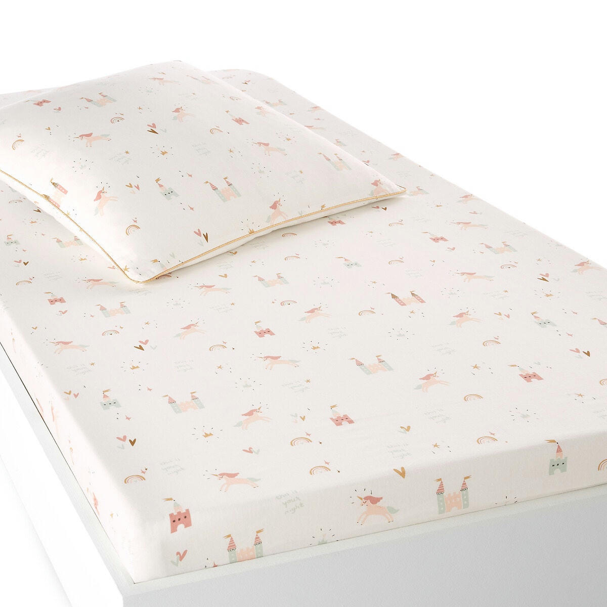 Drap-housse enfant en coton, Château Licorne