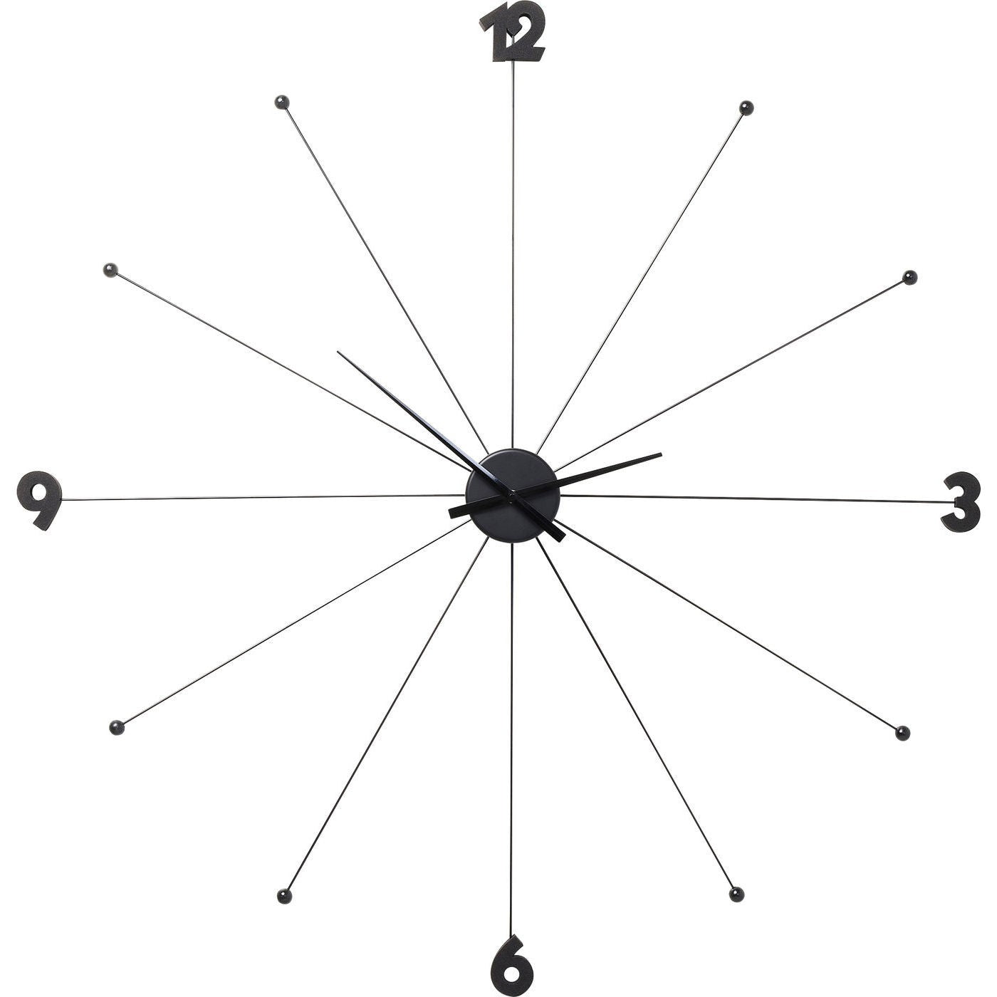 Kare Design Wandklok Umbrella zwart