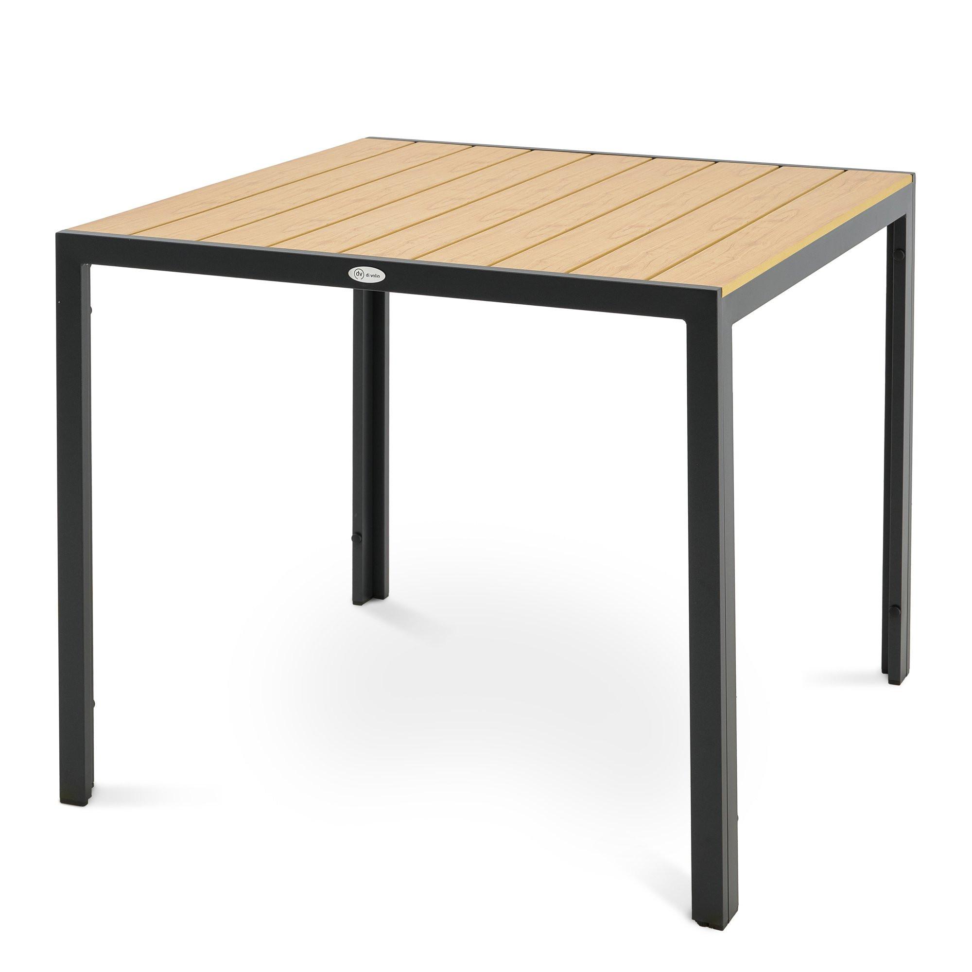 Stół ogrodowy aluminiowy 90x90 cm Pesaro beżowy