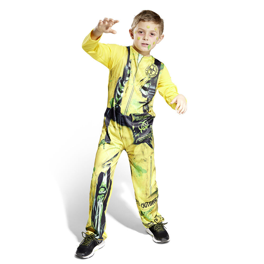 Déguisement enfant Halloween zombie radioactif 11/14 ans