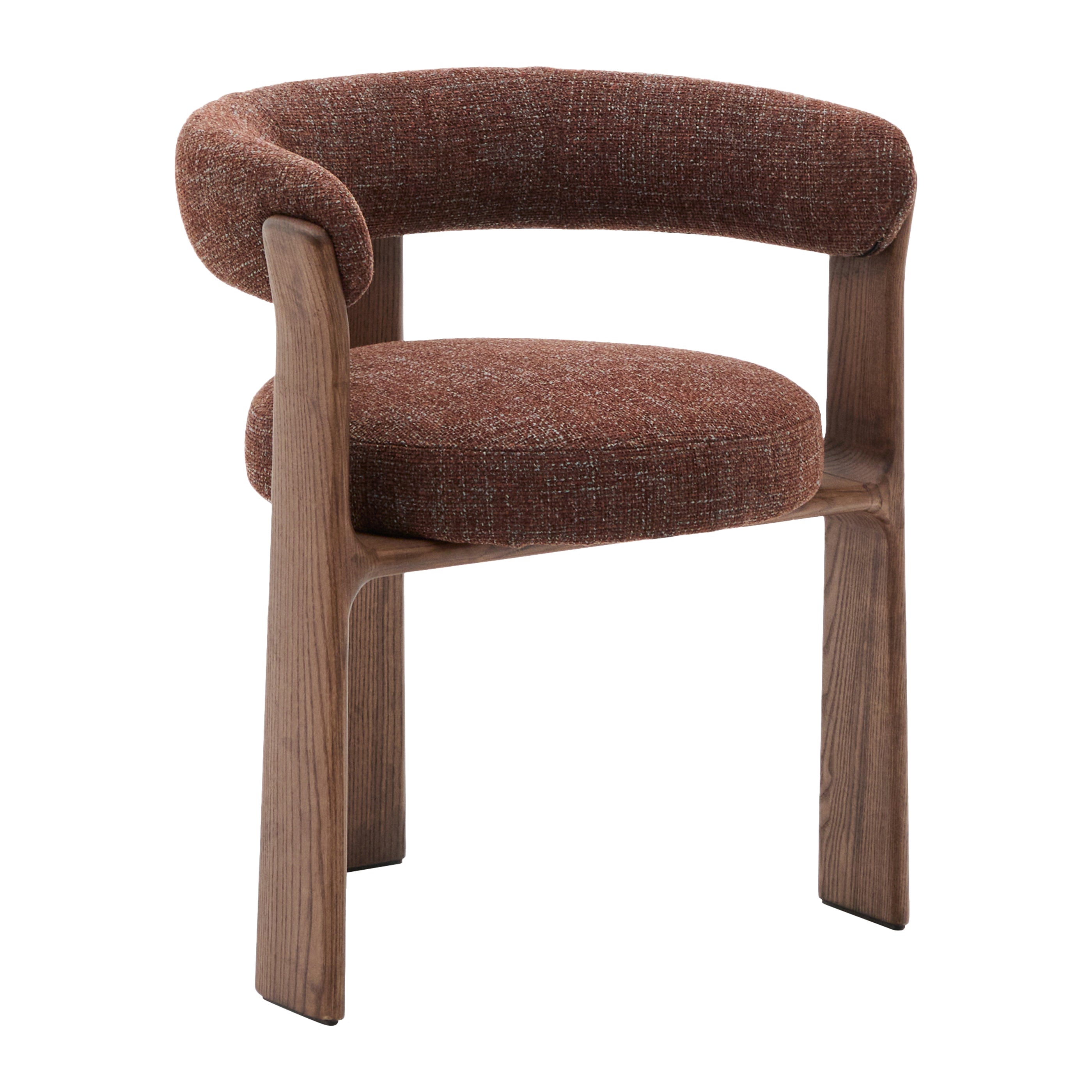 Kave Home Granite Eetkamerstoel - Bruin / Donker Essenhout