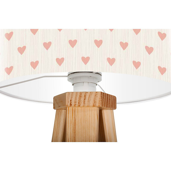 Lampe de chevet kids foto-359 30 x 30 x 45 cm Bois clair, beige