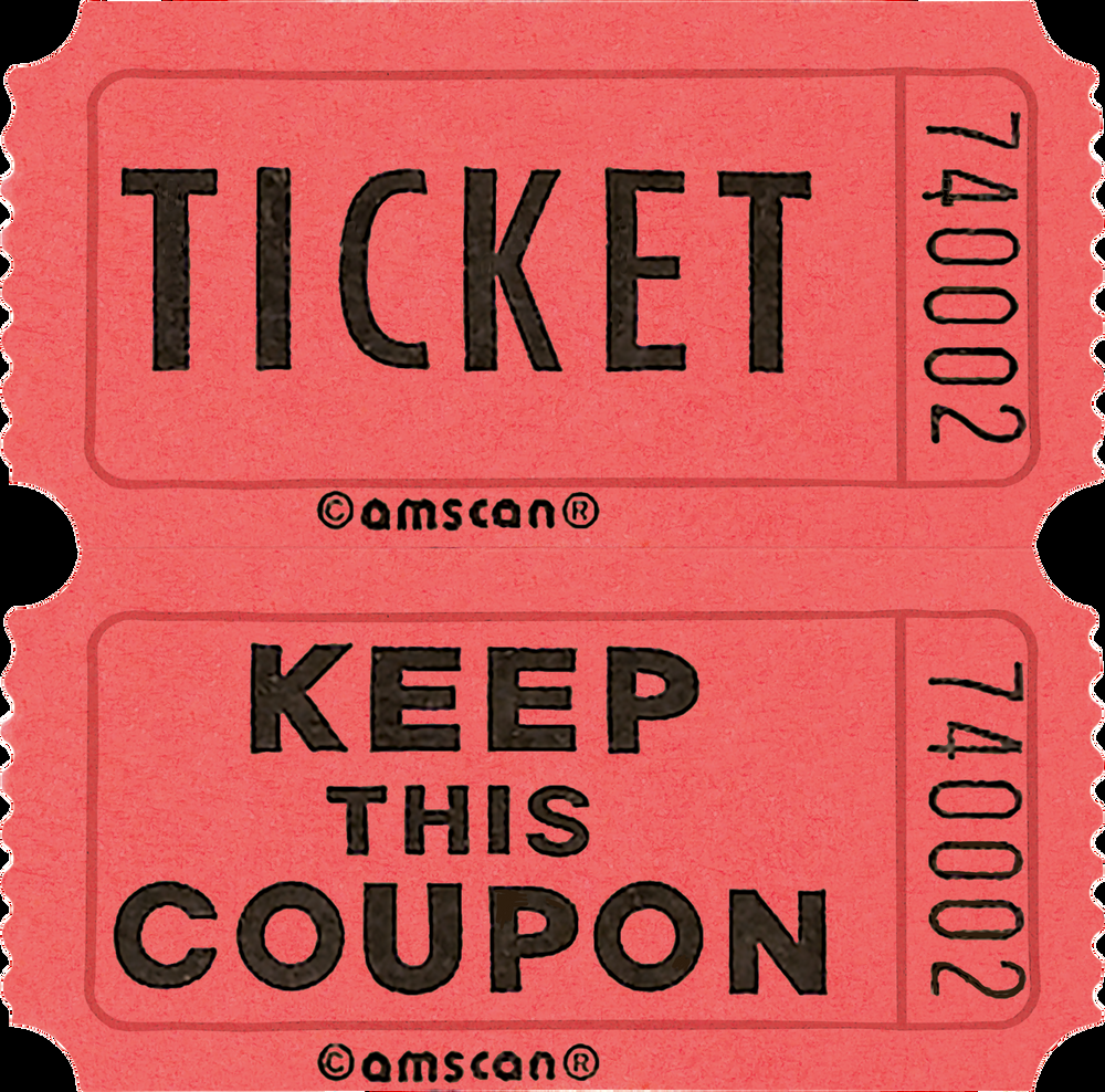 Double Roll Raffle Tickets, 2000-pk