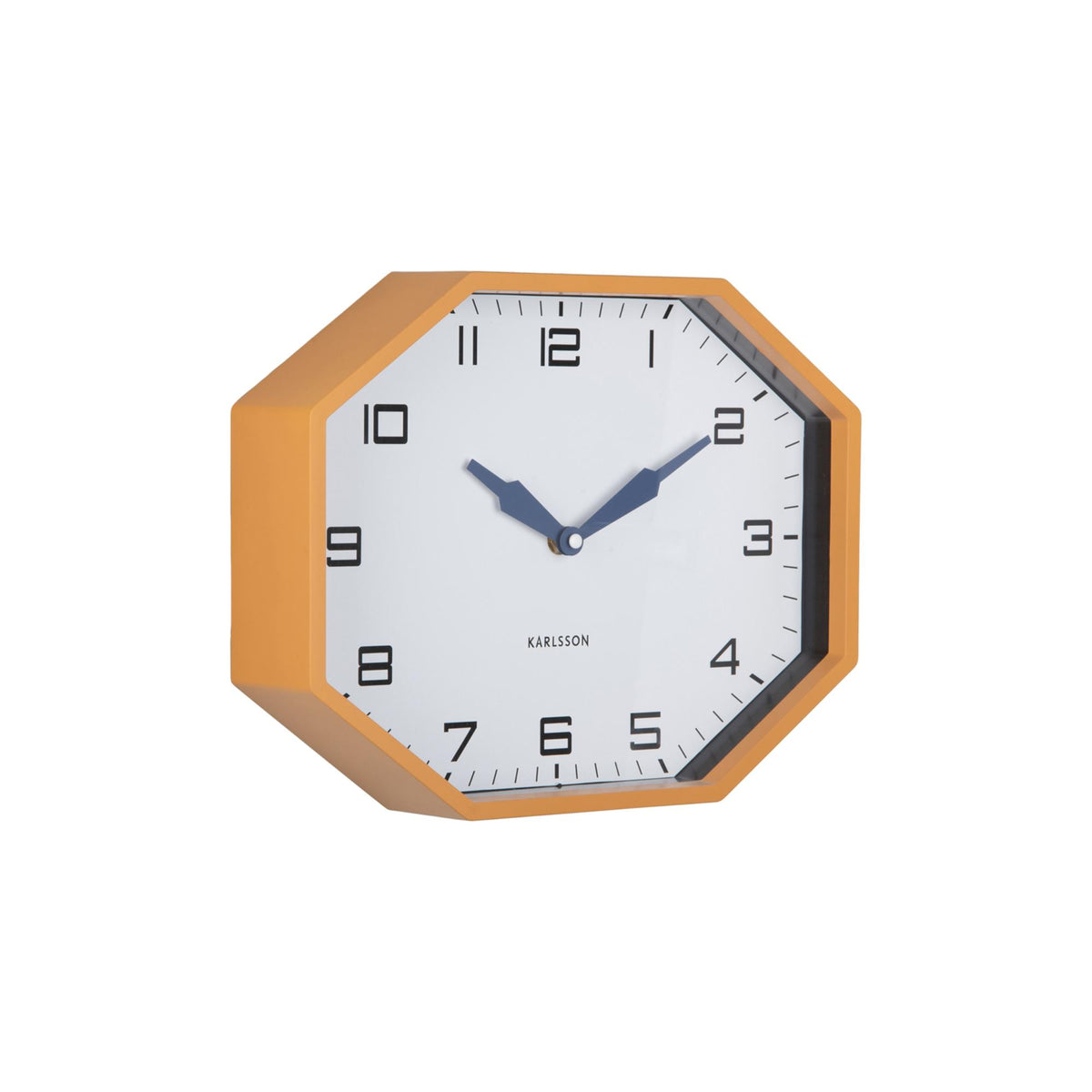 Karlsson wandklok Modern Factory Octagon - geel - Ø32cm