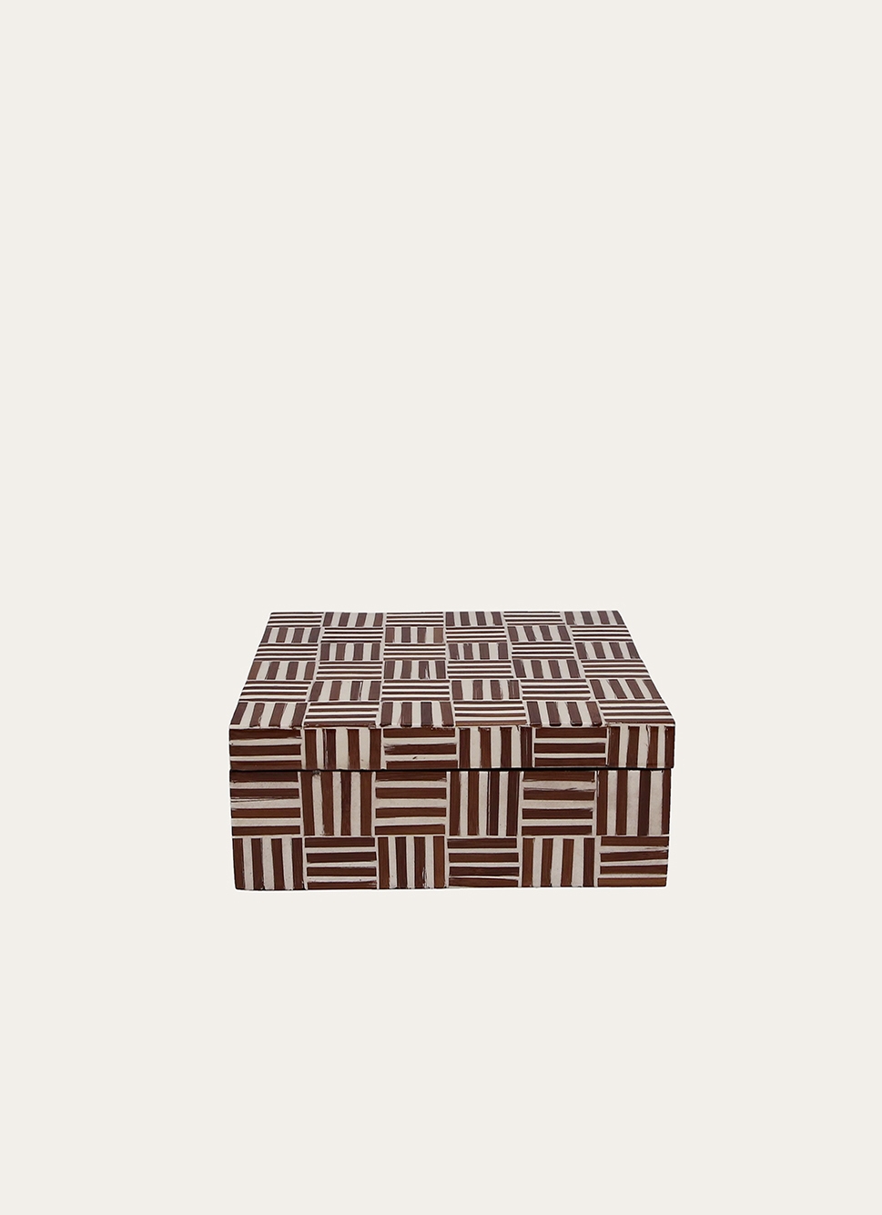 BOÎTE BAMBOU CARRÉE NOISETTE