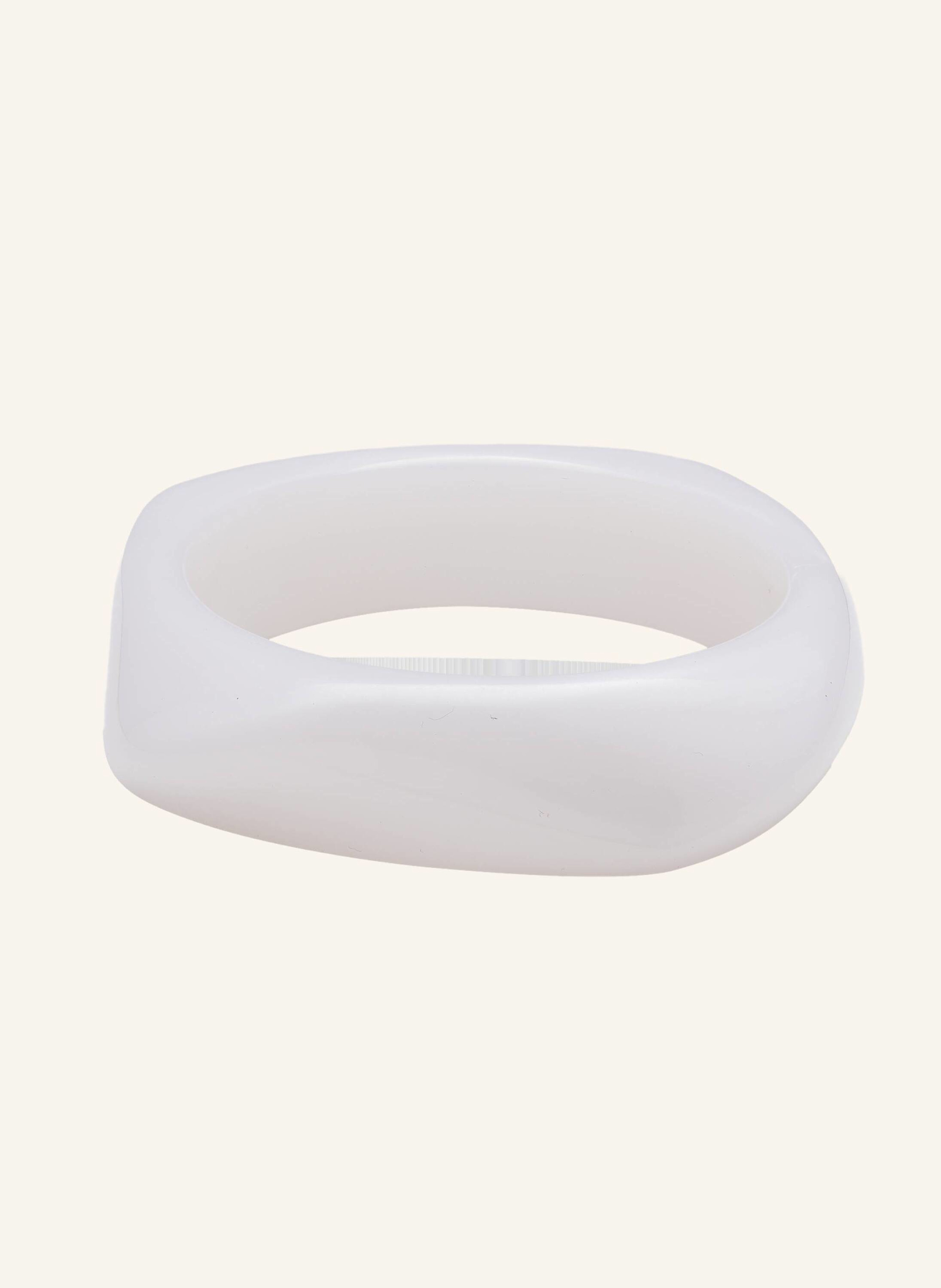 CRYSTAL HAZE Armbänder JELLY BANGLE WHITE by GLAMBOU