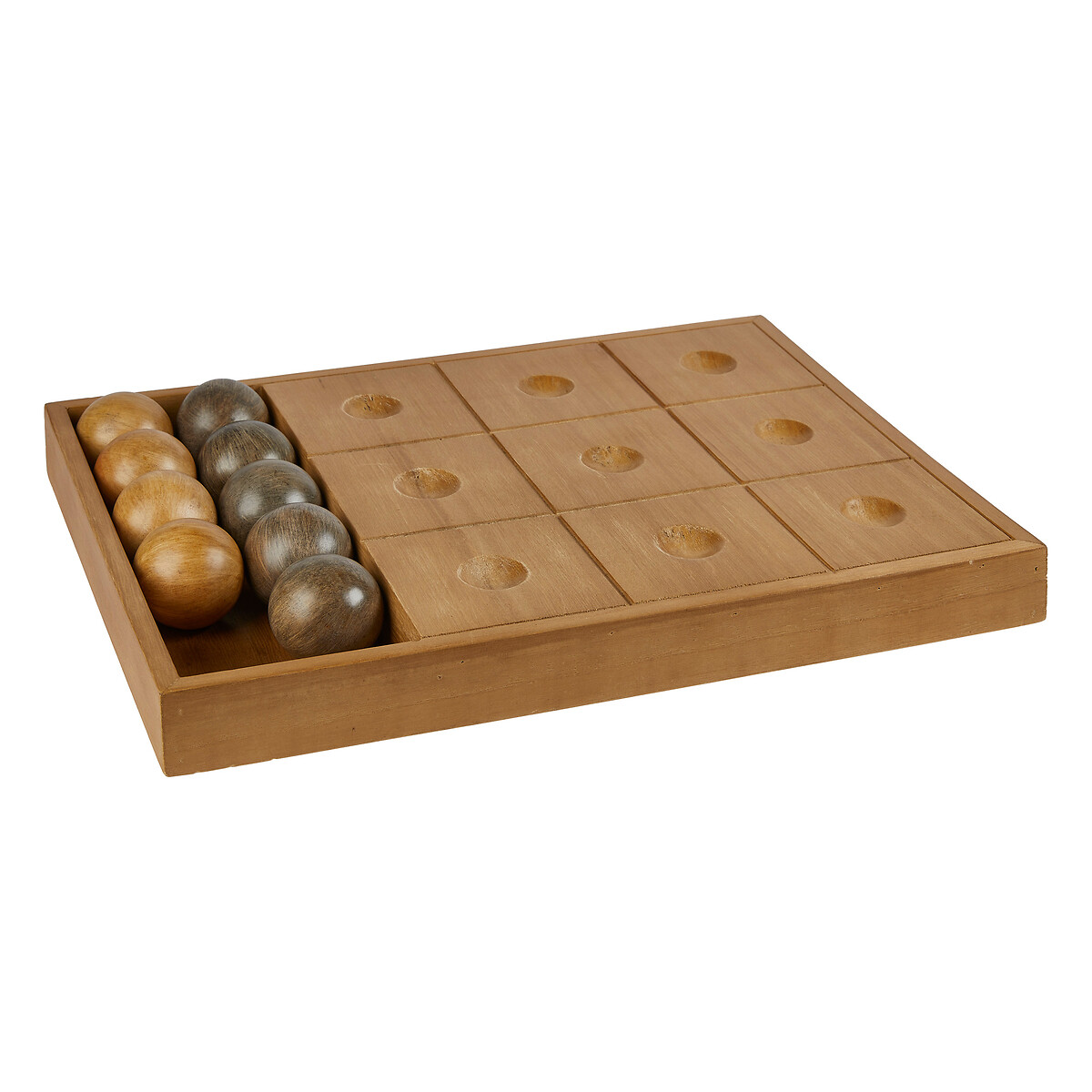 Tic-tac-toe "Jehan" Pine, Brown, 40x30 cm