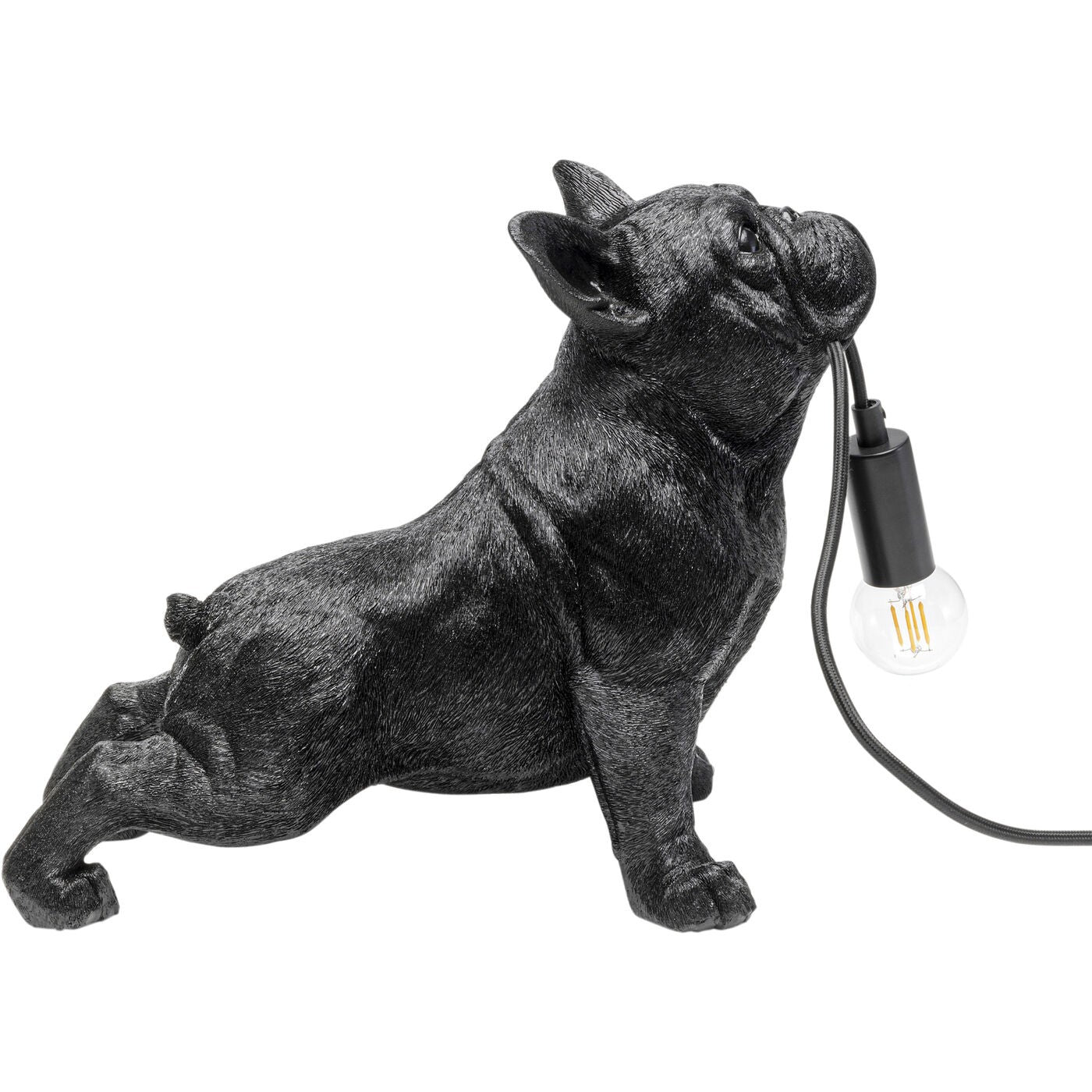 Kare Design tafellamp - bulldog - zwart