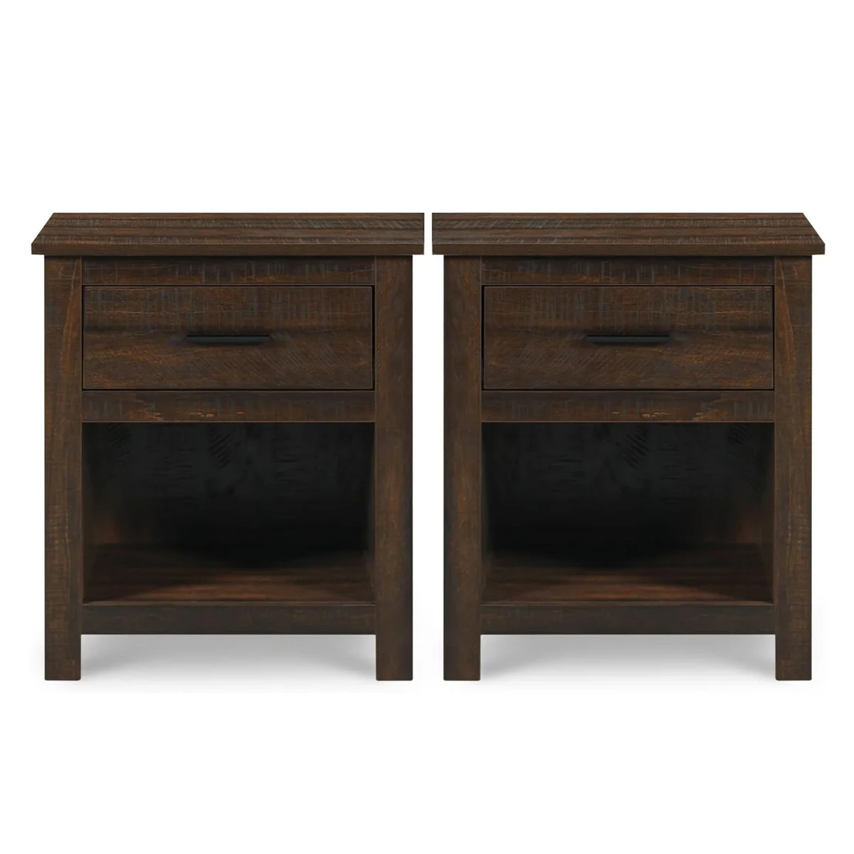 Farmhouse Nightstands for Bedroom Set of 2