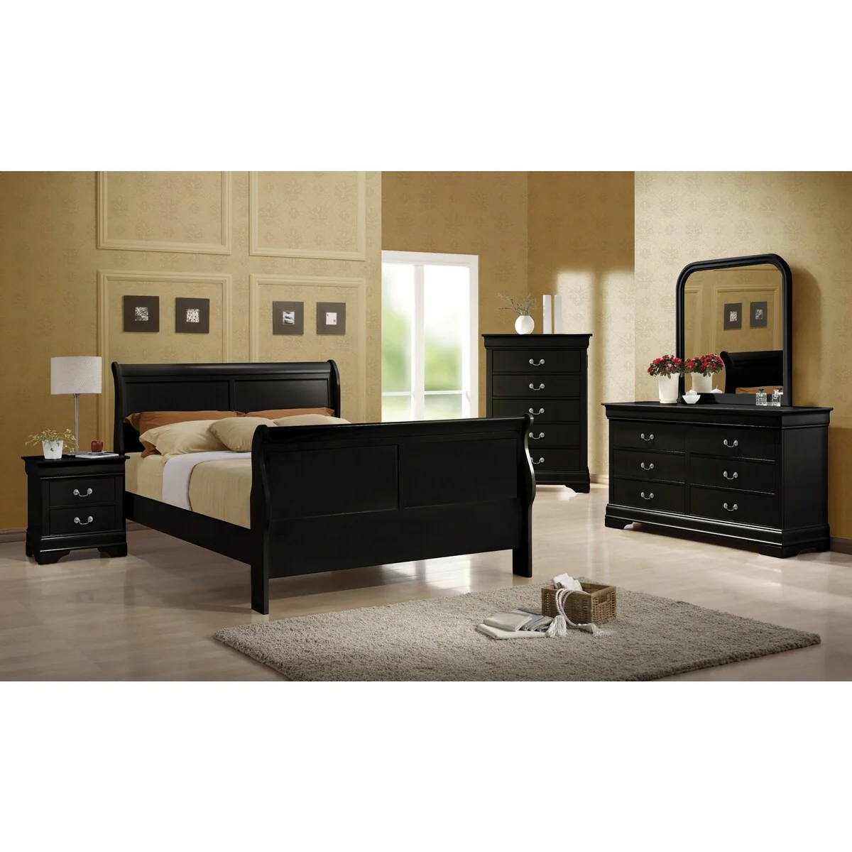 Hilltop 2-piece Queen Bedroom Set with Nightstand