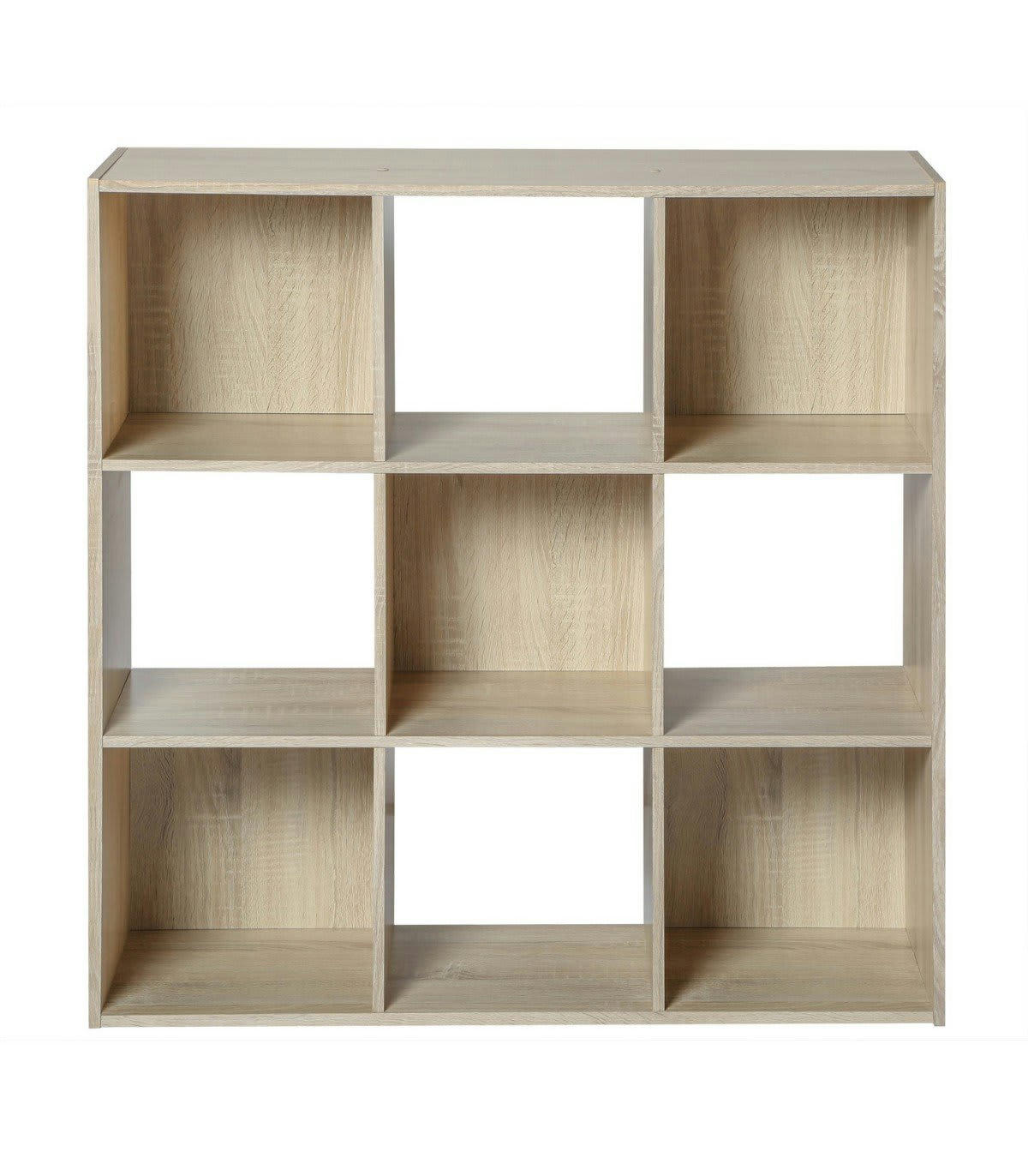 - Etagère de rangement 9 cases - Marron