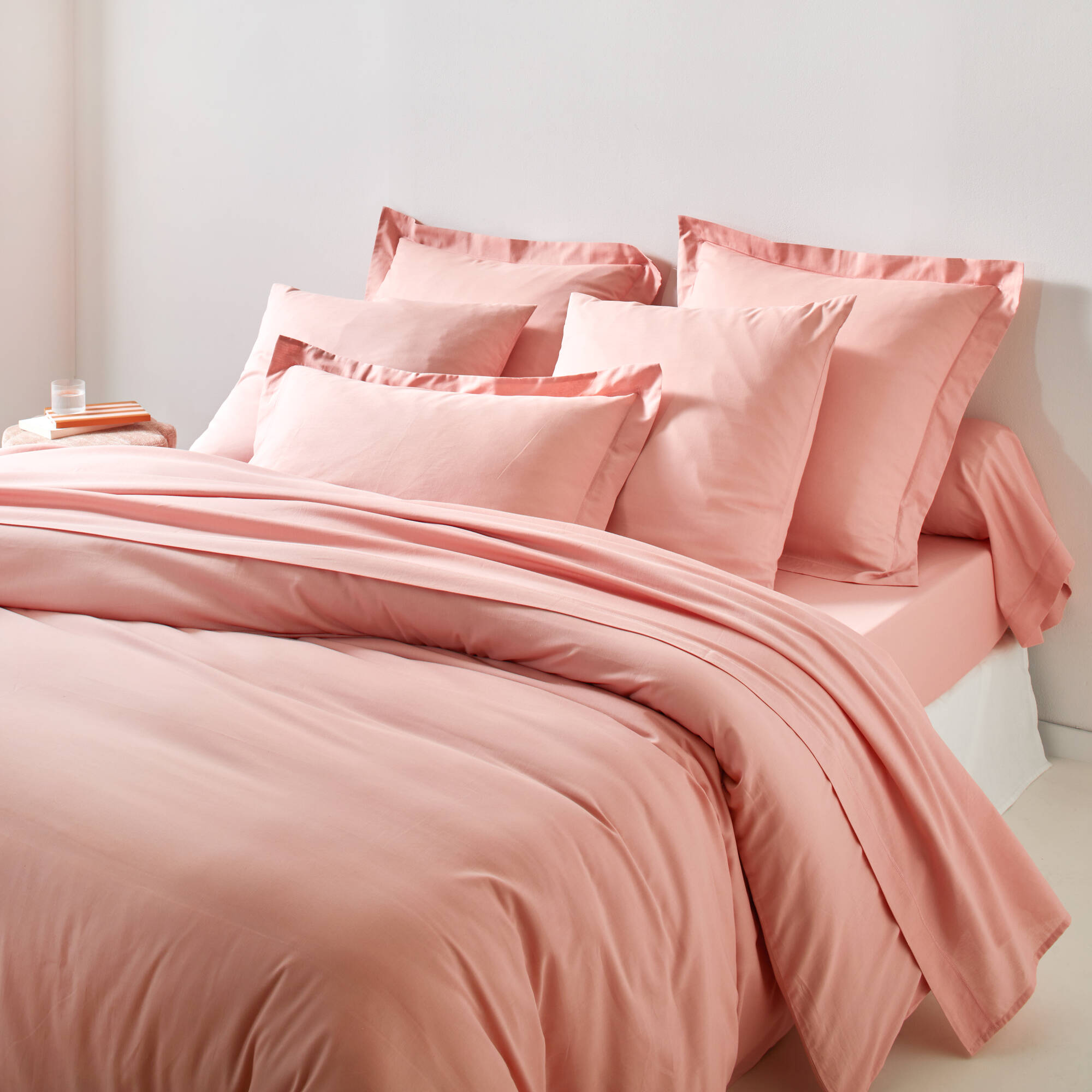 Linge de lit uni coton