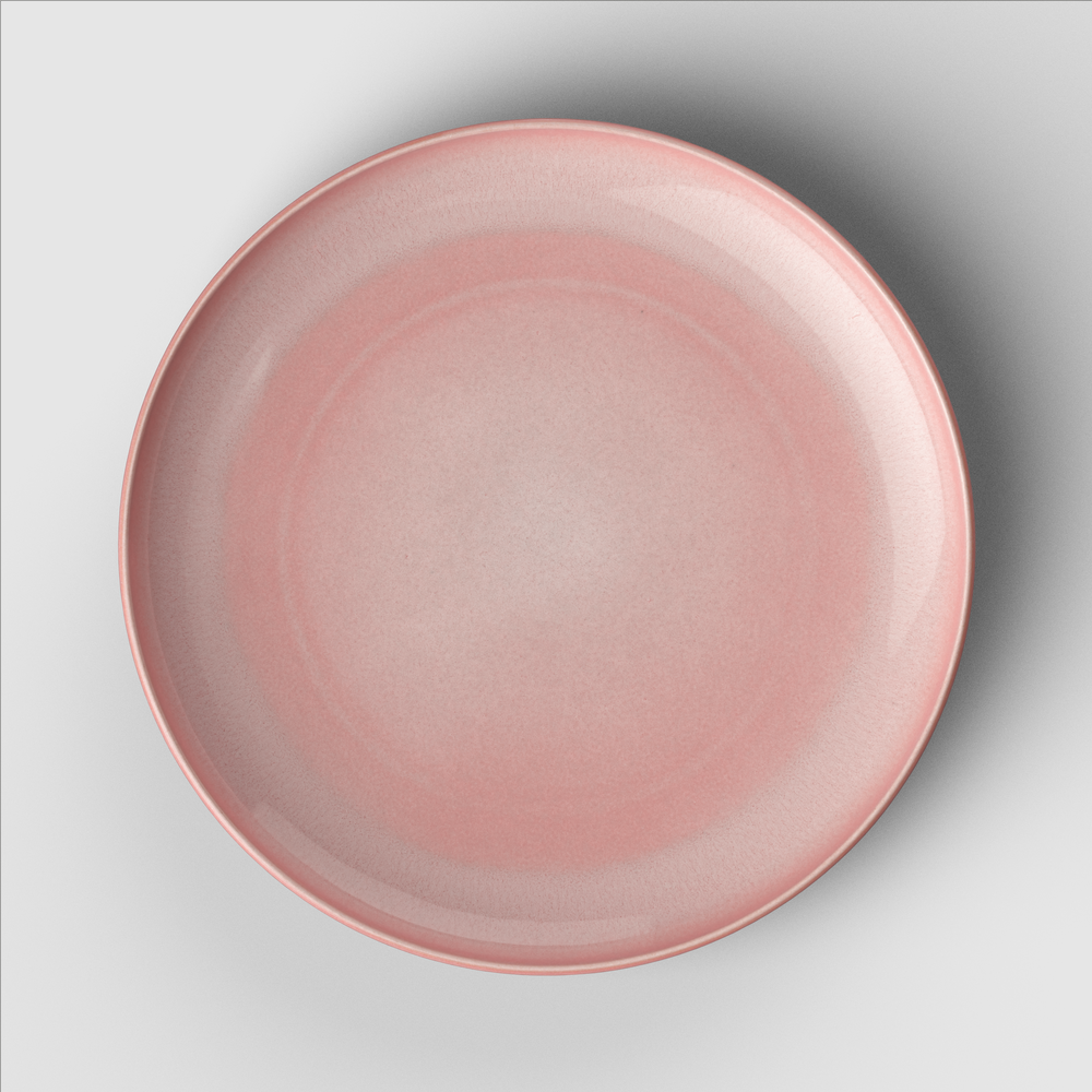Perlemor Plate - Pink, 10.7'', Premium Porcelain