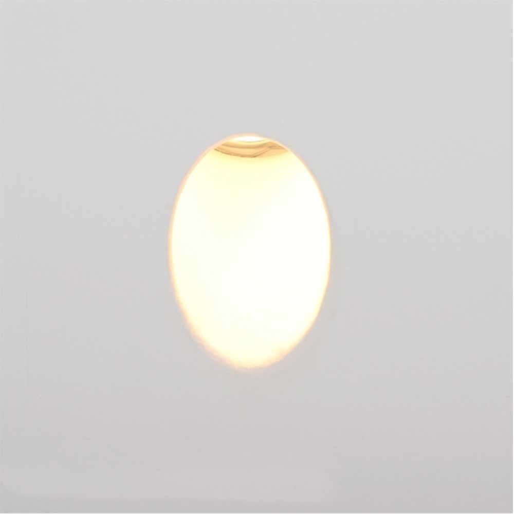 Artdelight Wandlamp Gips trimless stuc vierkant wit