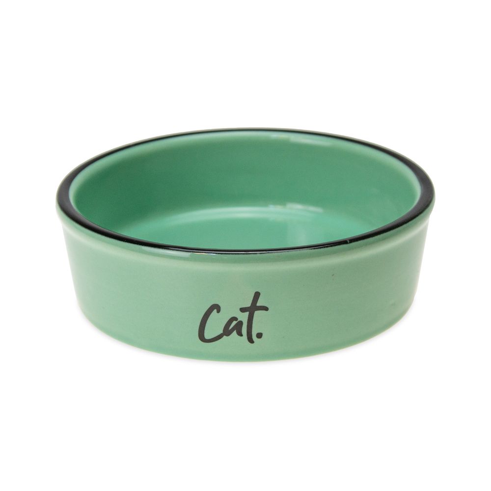Karlie Ceramic Cat Bowl - Green