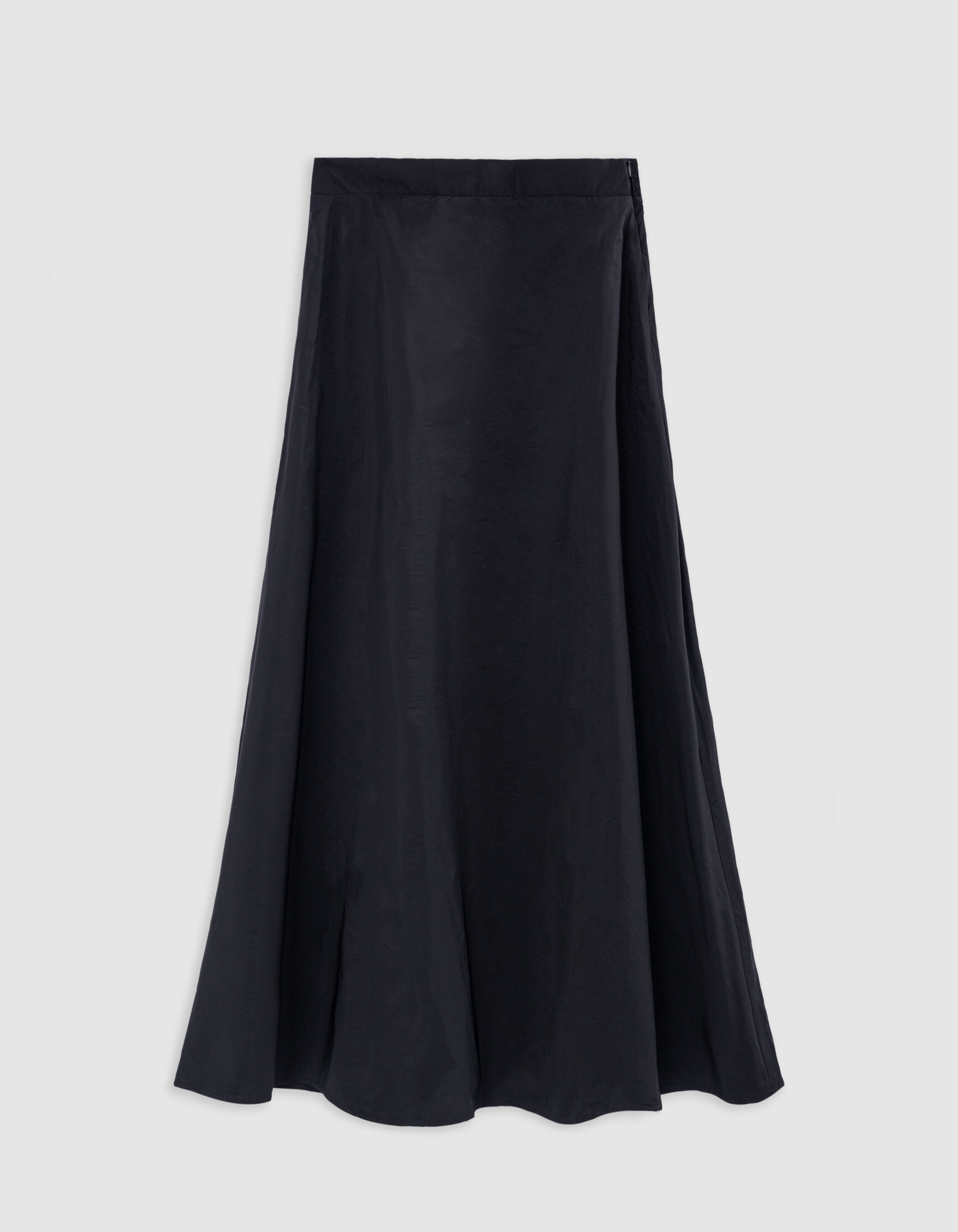 Jupe longue noire trapèze Femme