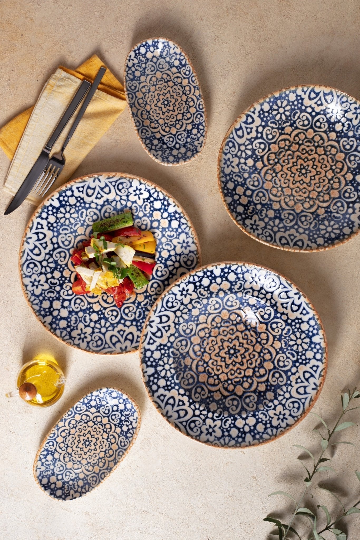 Bonna Kommetje - Alhambra - Porselein - 16 cm (400cc) - set van 6