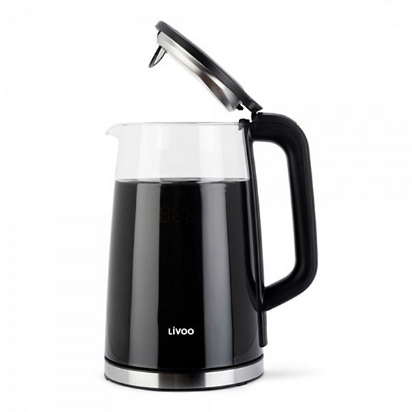 Bouilloire digitale - DOD198 - à température variable - Capacité 1,7 L - Puissance 1850-2200 W- Corps en verre borosilicate