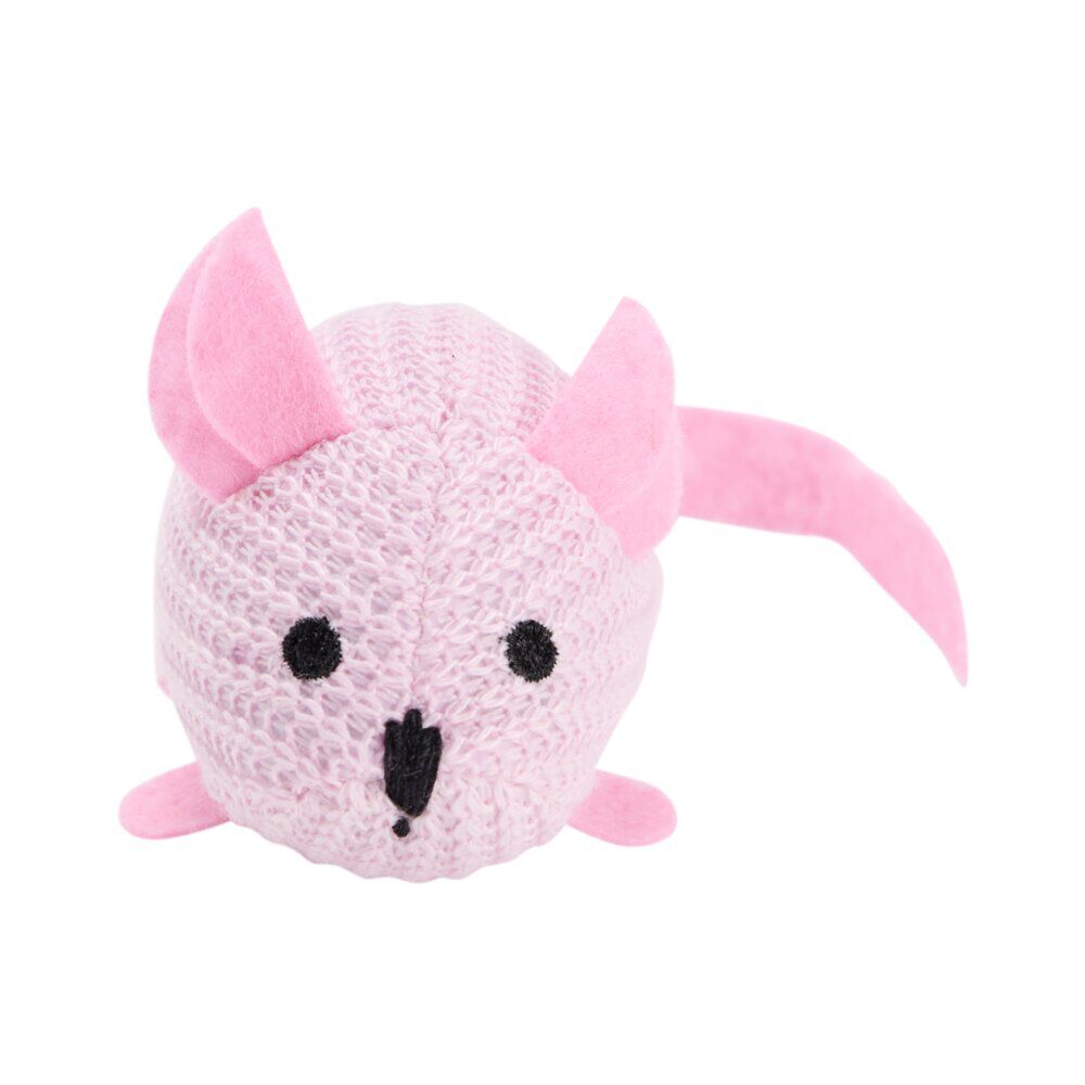 Jouet pour chat souris rose L20cm