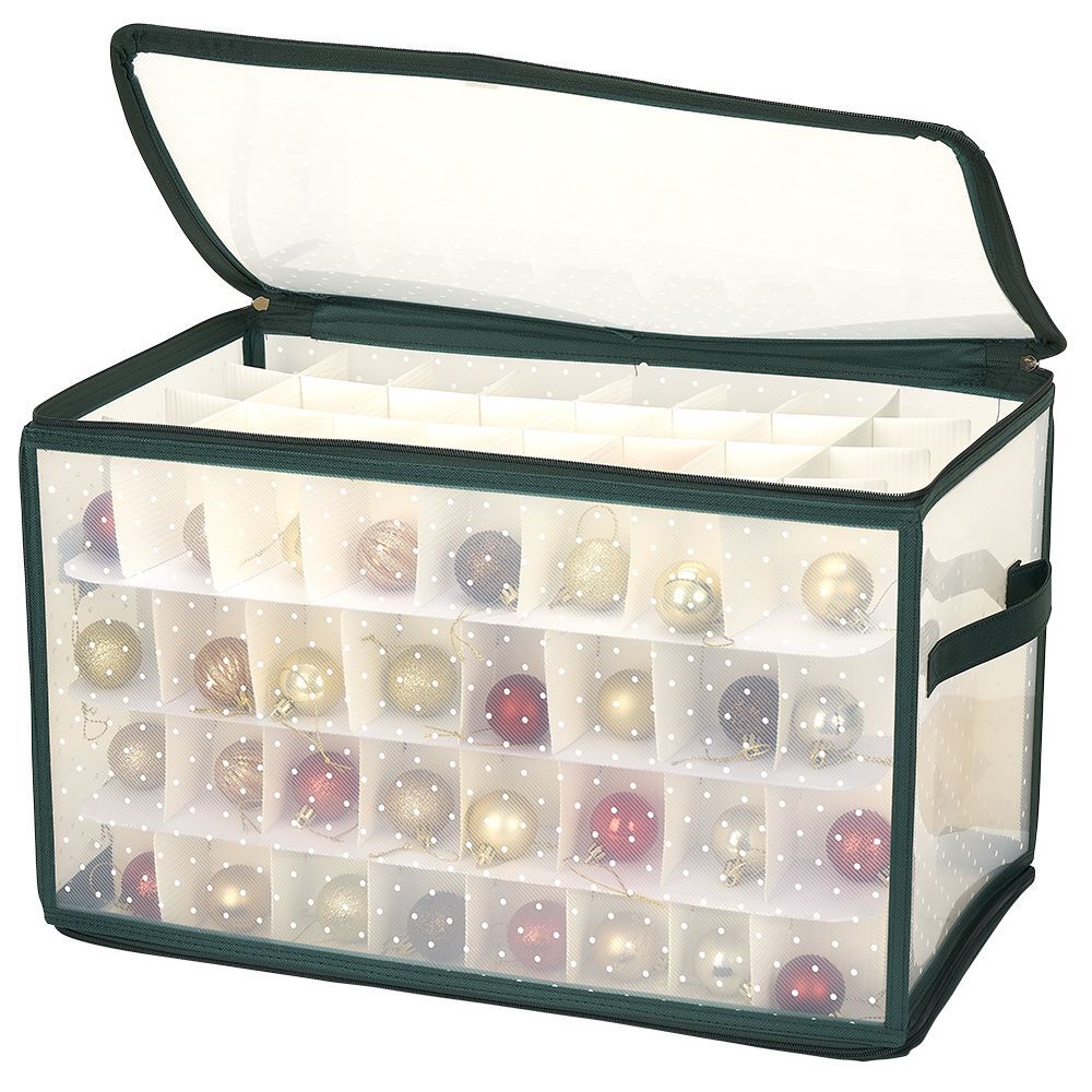 Housse de rangement pour boules de No&euml;l 128 emplacements