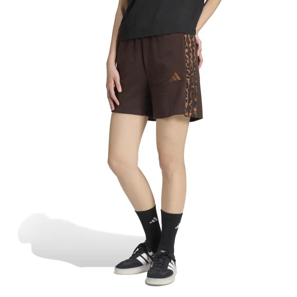 adidas Seasonal Essentials 3 Stripes Animal Print shorts