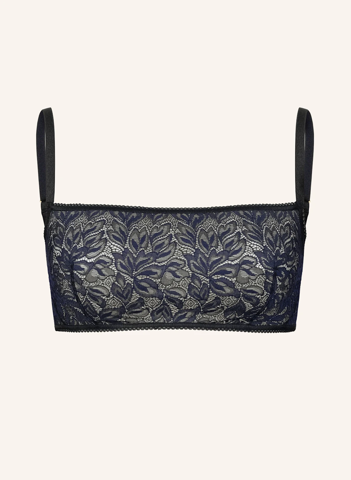 erlich textil Iconic Lace Bandeau Bralette bügellos aus Spitze - verstellbare Träger
