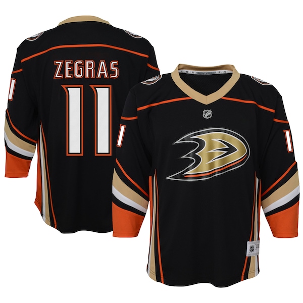 Trevor Zegras Anaheim Ducks Youth Home Replica Player Jersey - Black