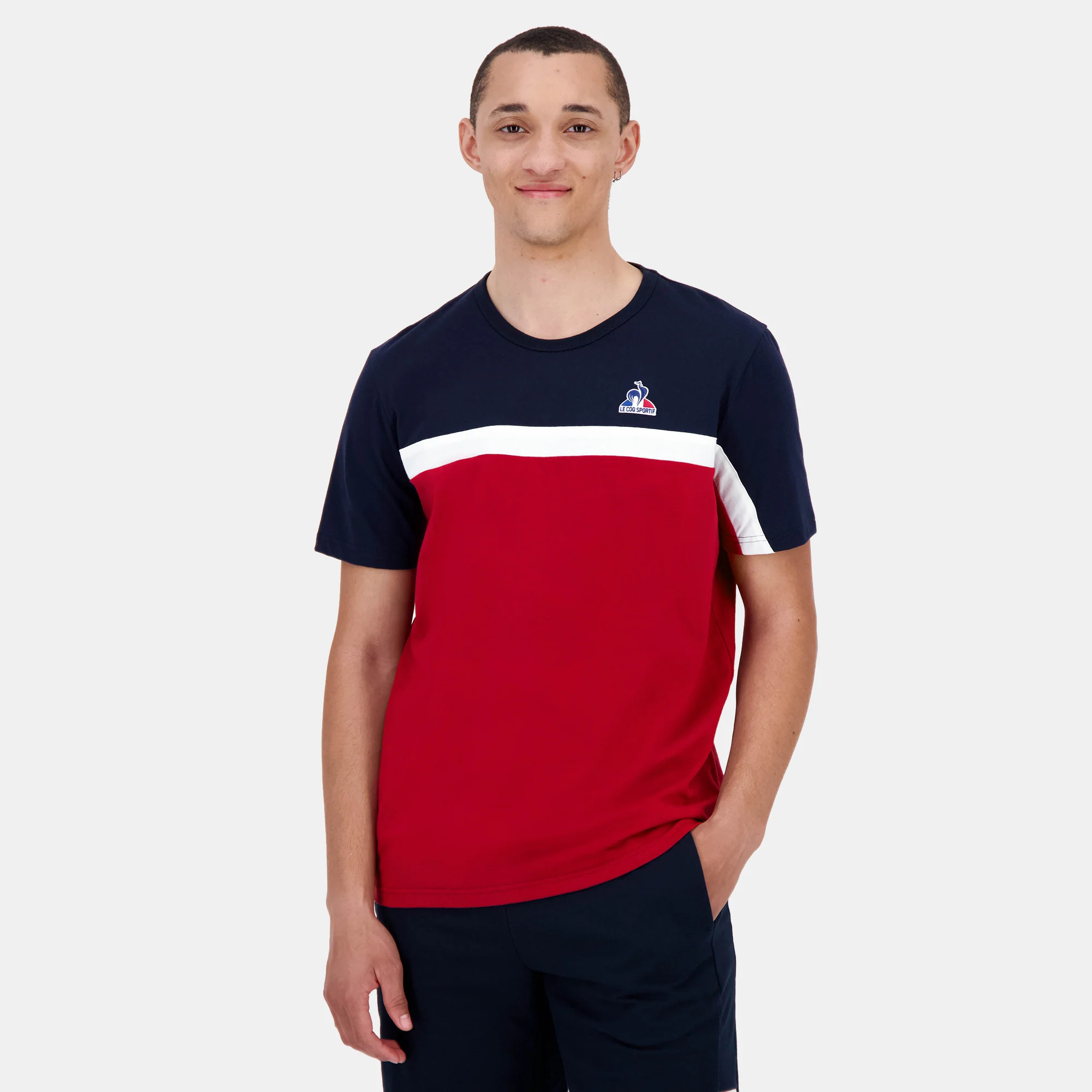 2520811-TRI SP Tee SS N°2 M rio red/sky captain | T-shirt Homme