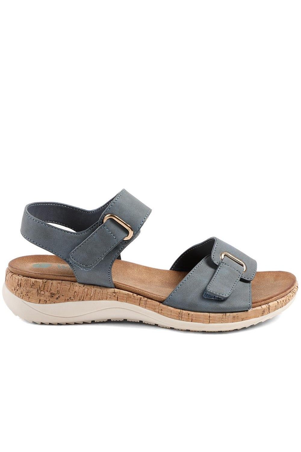 Pavers Wide Fit Adjustable Fastening Cushioned Sandals