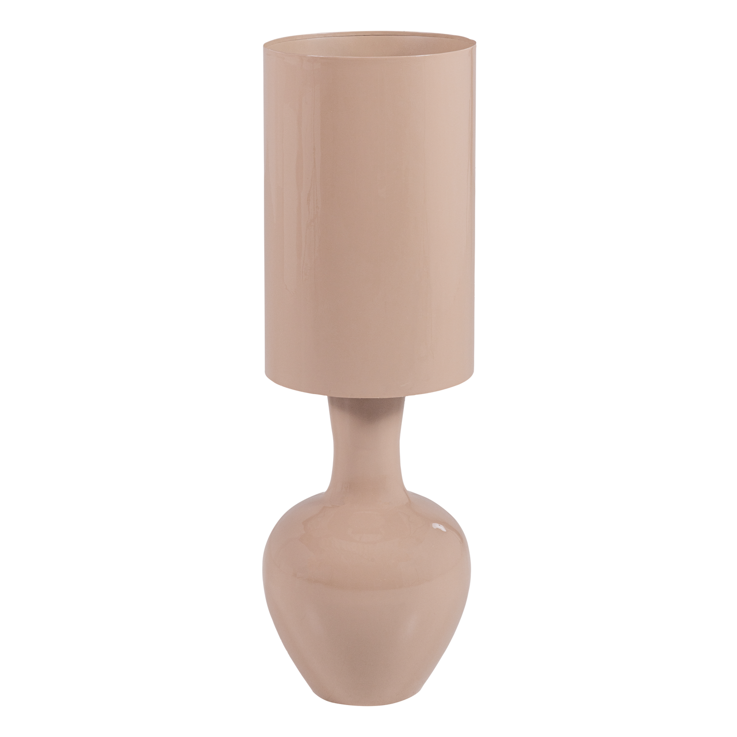 WOOOD tafellamp xl Loa - Metaal - Hoogglans Lichtroze - 100x33x33