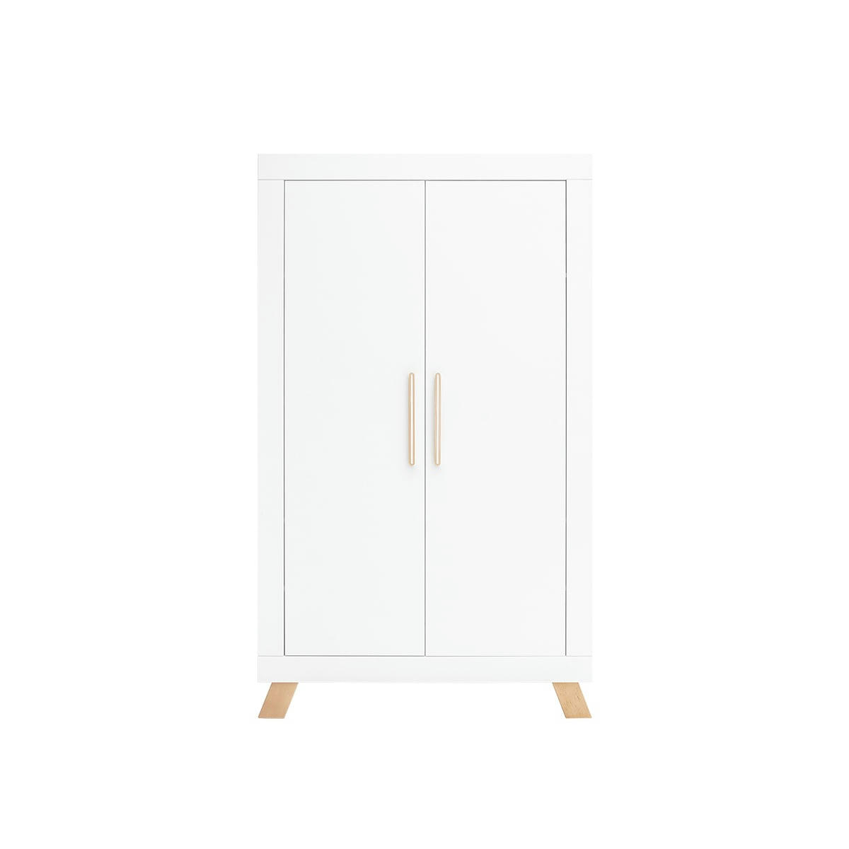 LISA - Armoire 2 portes blanc naturel