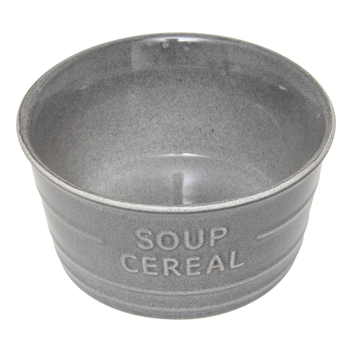 Bowl"Cafe" 500 ml, earthenware, blue-grey