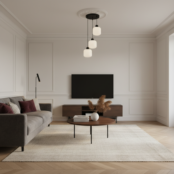 Lampa wisząca sufitowa kaskada LED czarna loft 3xE27 BEKA BIANCO 14-962