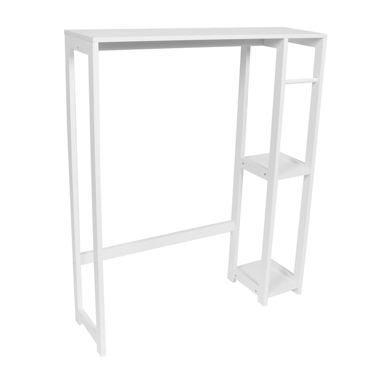 Móvel wc TRINARD branco em bambu