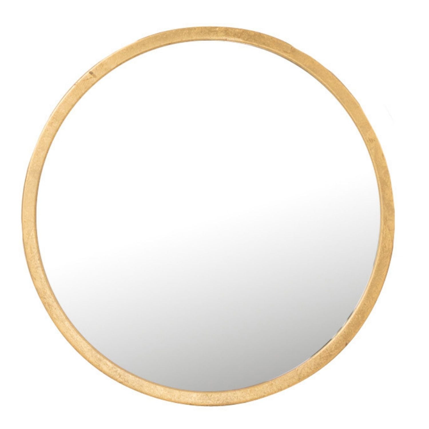 J-Line spiegel Mona Rond - ijzer glas - goud - extra small - Ø 30 cm