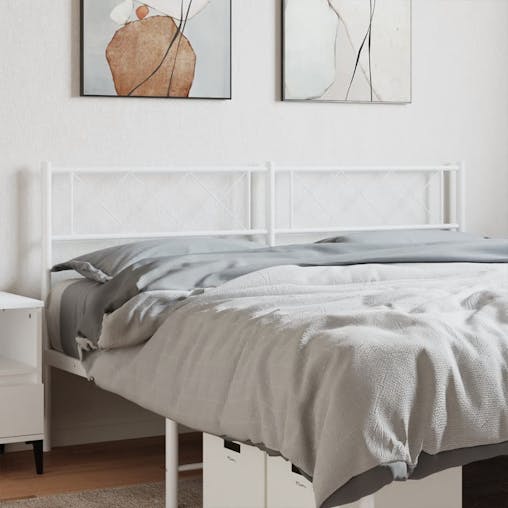 NNEVL Metal Headboard White 152 cm