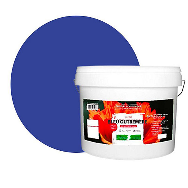 Bleu Outremer Peinture interieur exterieur aspect satin Natura - Bleu outremer - 10L