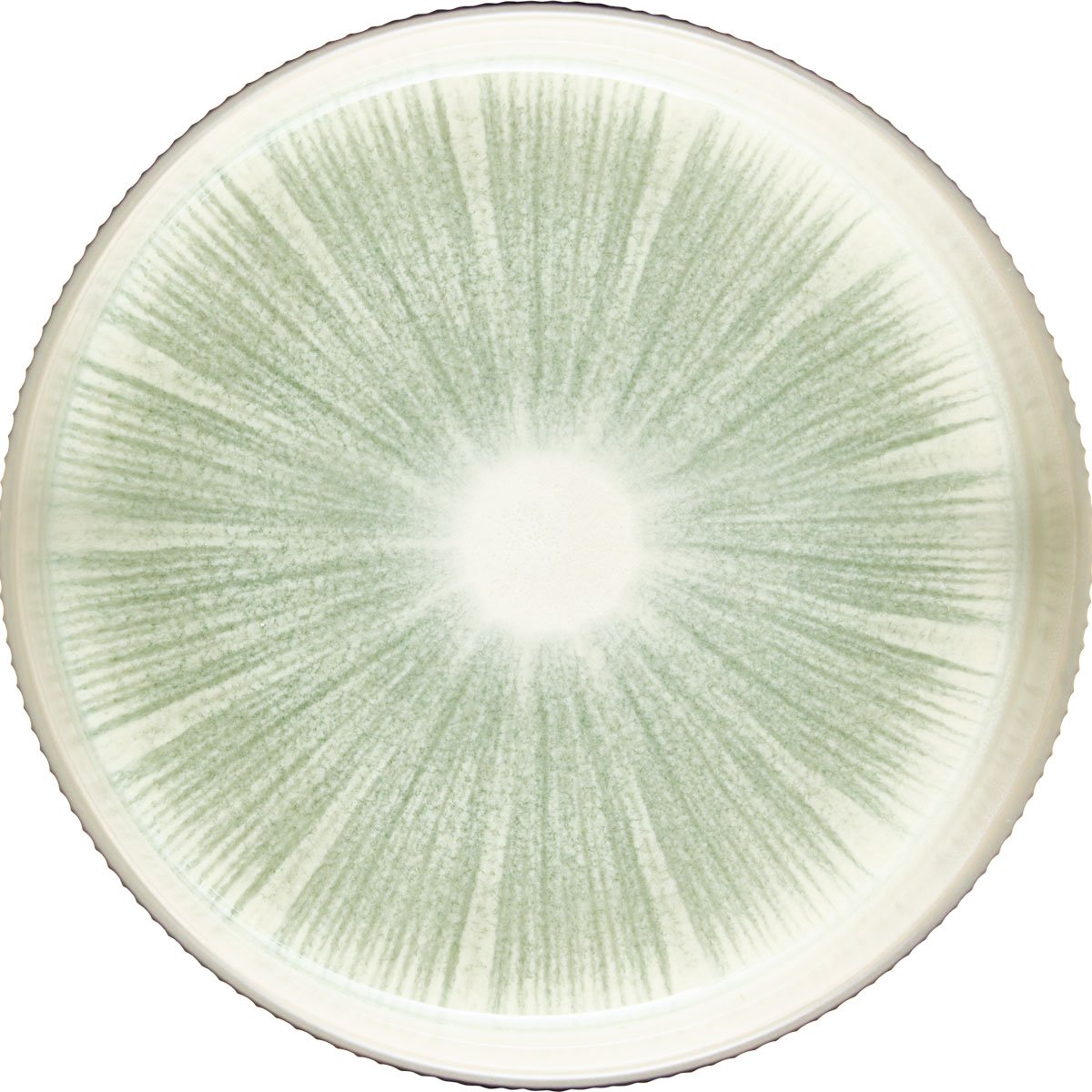 Prato de sopa EVA verde cerâmica 18cm