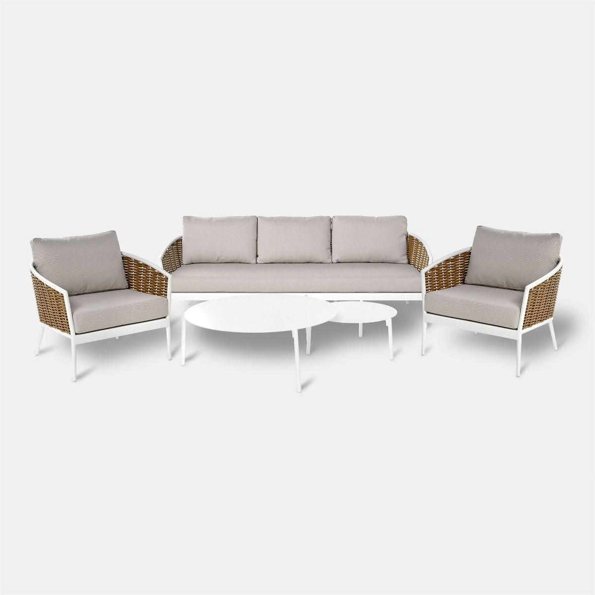 Fotel Cora White 82x88x75 cm
