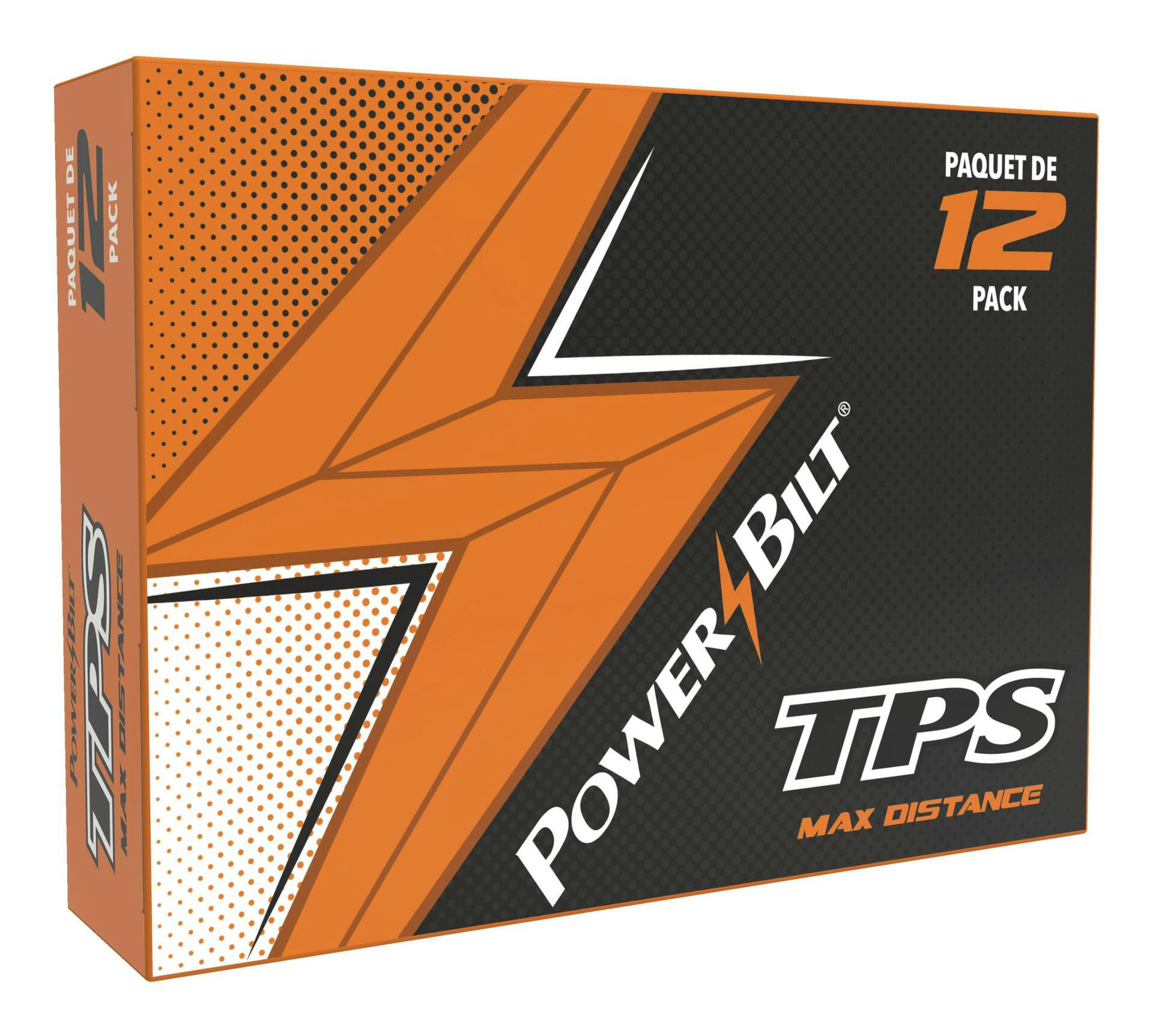PowerBilt TPS Max Distance Golf Balls, 12-pk, White