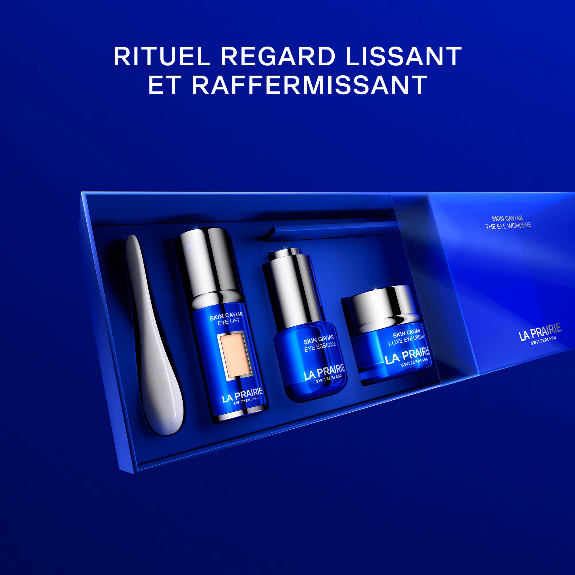 SKIN CAVIARCoffret - essence yeux + lift regard + crème yeux + outil de massage des yeix