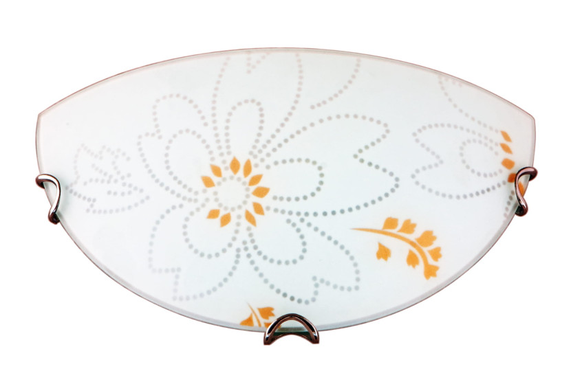 Kinkiet chromowany biały LANA 1xE27x40W wym:15x30x9cm IP20 Candellux