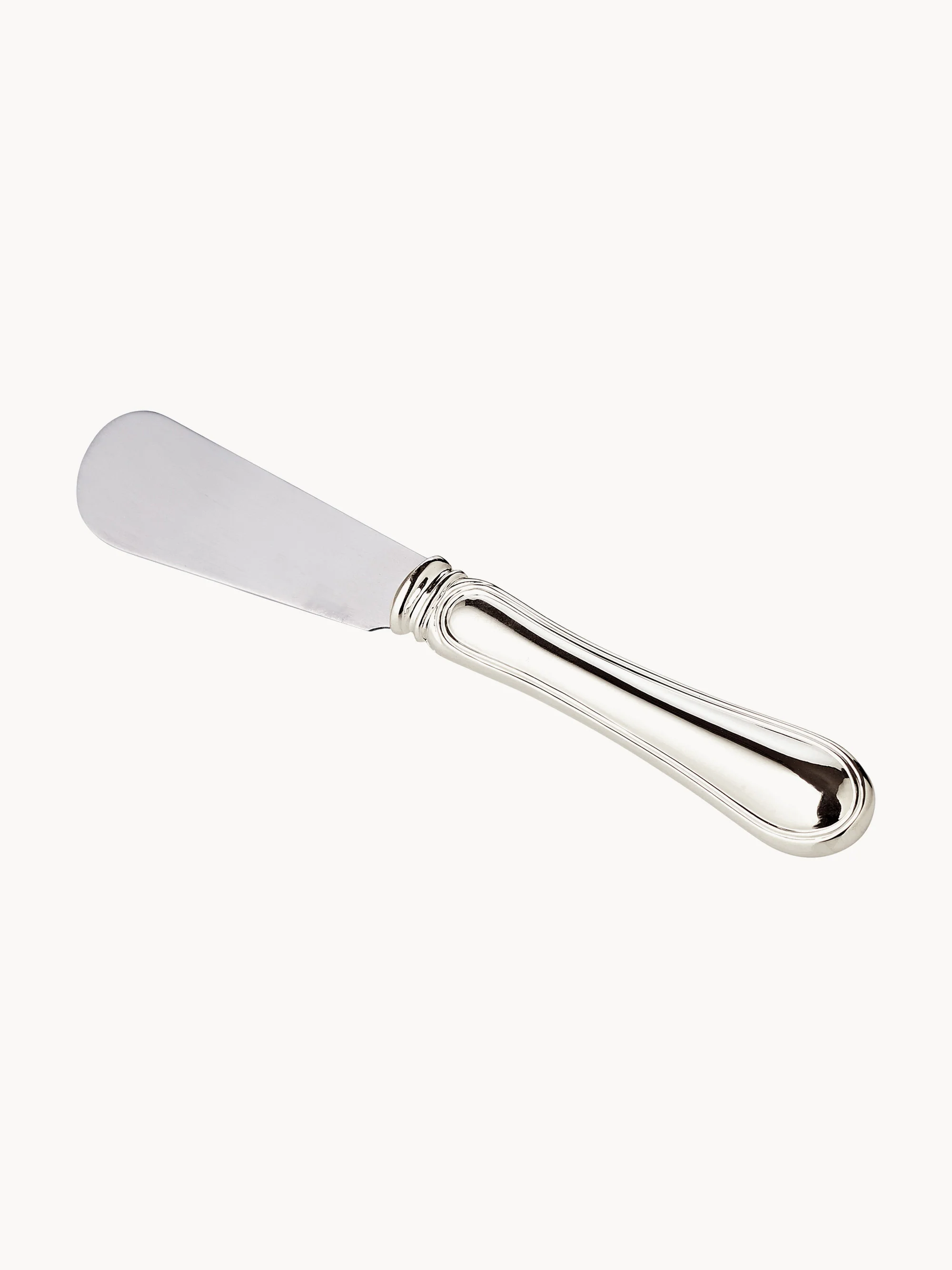 Versilbertes Buttermesser Faden