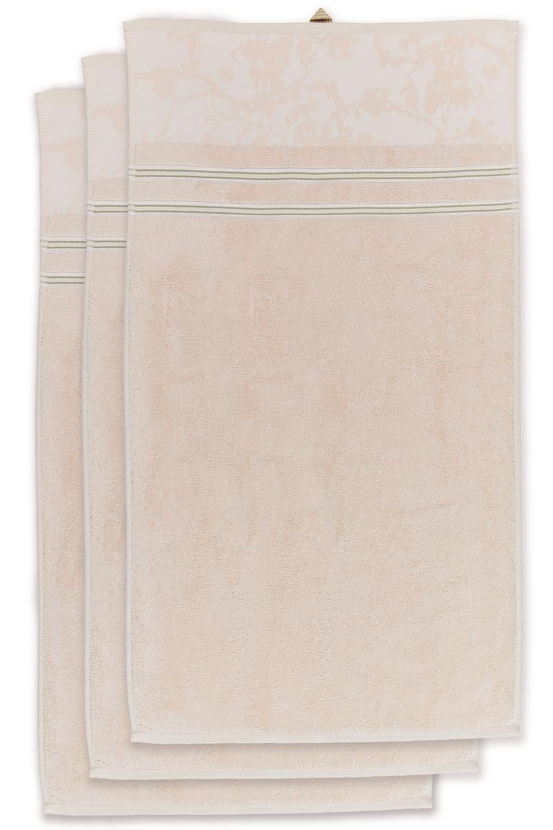 Beddinghouse x Van Gogh Museum Handdoek - 55 x 100 cm - set van 3 - Gebroken wit